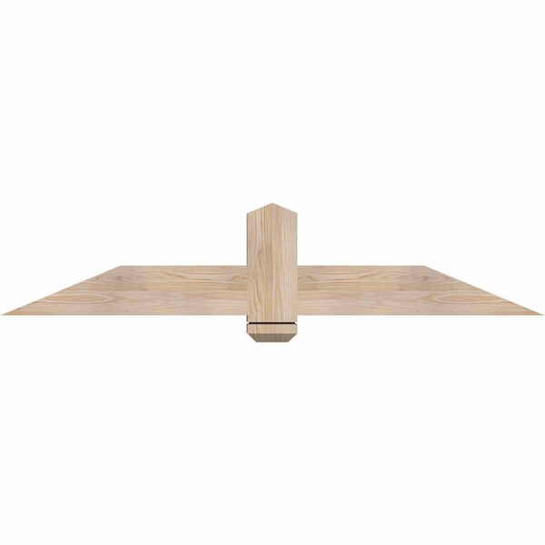 Ekena Millwork Eugene Smooth Timber Gable Bracket, Douglas Fir, 60"W x 12"H x 3 1/2"D x 5 1/2"F, 5/12 Pitch GBW060X12X0406EUG00SDF - main